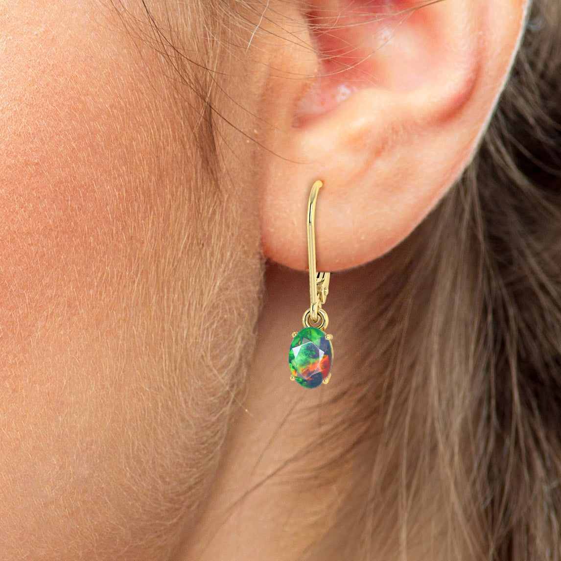 Exquisite Black Multi Fire Opal Gemstone Dangle Earrings for Women | Handmade Sterling Silver Jewelry | Perfect for Parties, Weddings & Special Occasions
