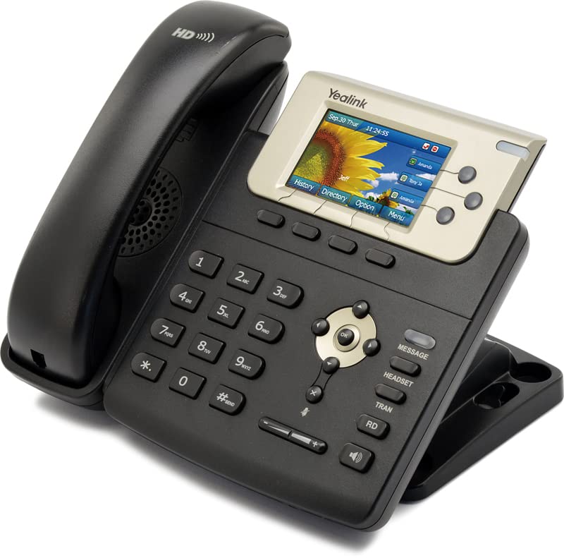 Yealink YEA-SIP-T32G Business IP Phone with POE, 3-Inch LCD Color Display & HD Voice - Ideal for Office, Call Center & VoIP Communication Systems