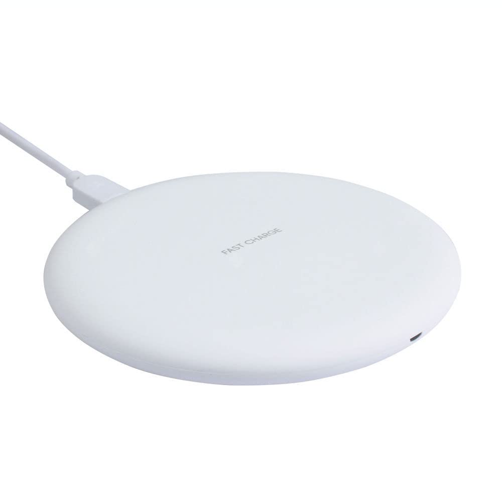 Fast Wireless Charger Pad 10W - Qi-Certified Charging Station for Huawei Mate 40 Pro 4G, iPhone 15/14/13, Samsung Galaxy S23/S22 - Soft Touch Surface for Bedside, Office & Car Use