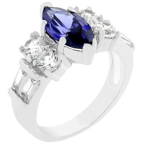 Exquisite Tanzanite Purple Cocktail Ring for Women - Elegant Statement Jewelry for Parties, Weddings & Special Occasions