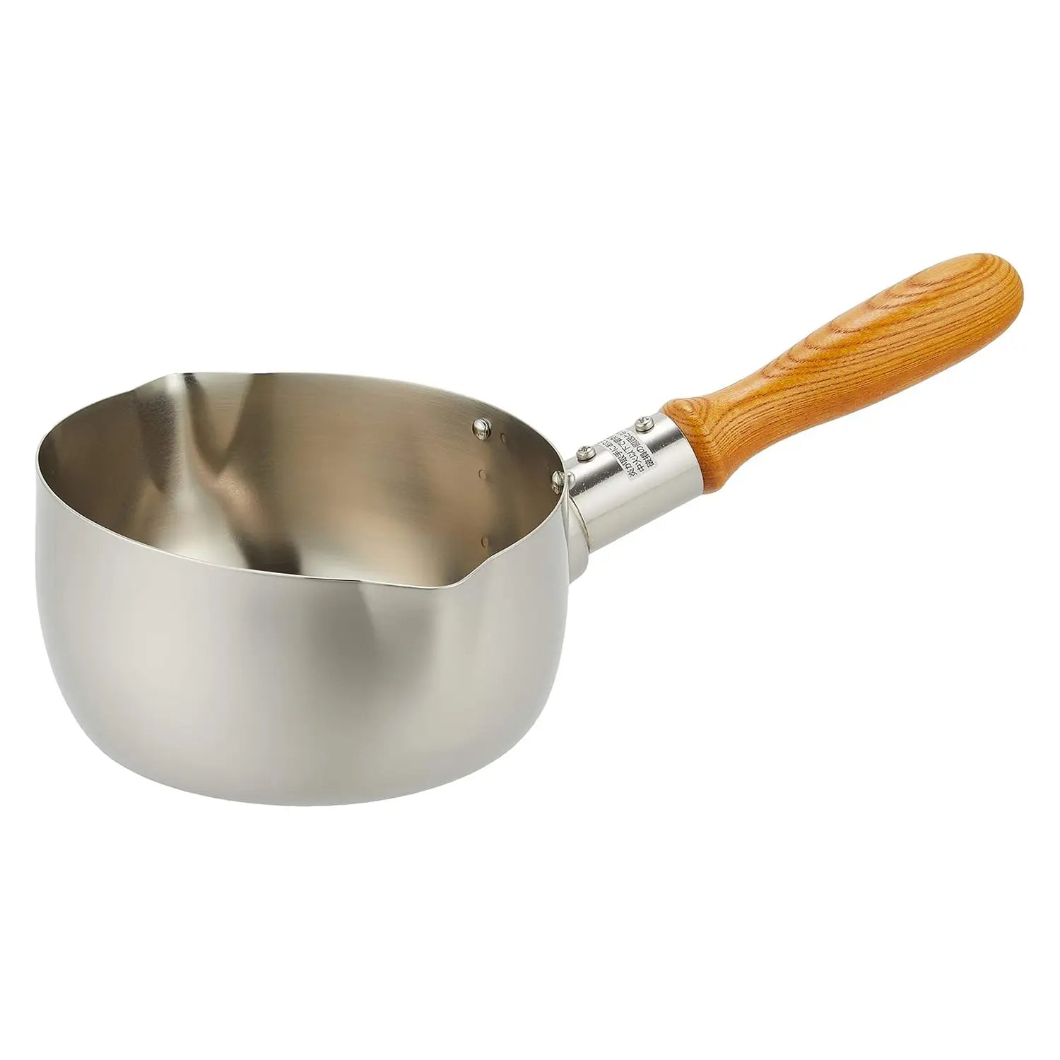 Premium Gyokkodou Stainless Steel Milk Pan 1.3L (130mm) - Small Saucepan for Perfect Milk Frothing, Hot Chocolate & Cream Heating - Ideal for Coffee Shops, Home Baristas & Professional Kitchens