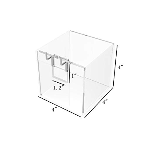 FixtureDisplays® Clear Acrylic Slatwall Candy Bin - 2 Pack Plexiglass Holder for Pens, Pencils, Rulers & Office Supplies (100800-2PK-NPF) - Perfect for Retail Stores, Classrooms & Home Organization