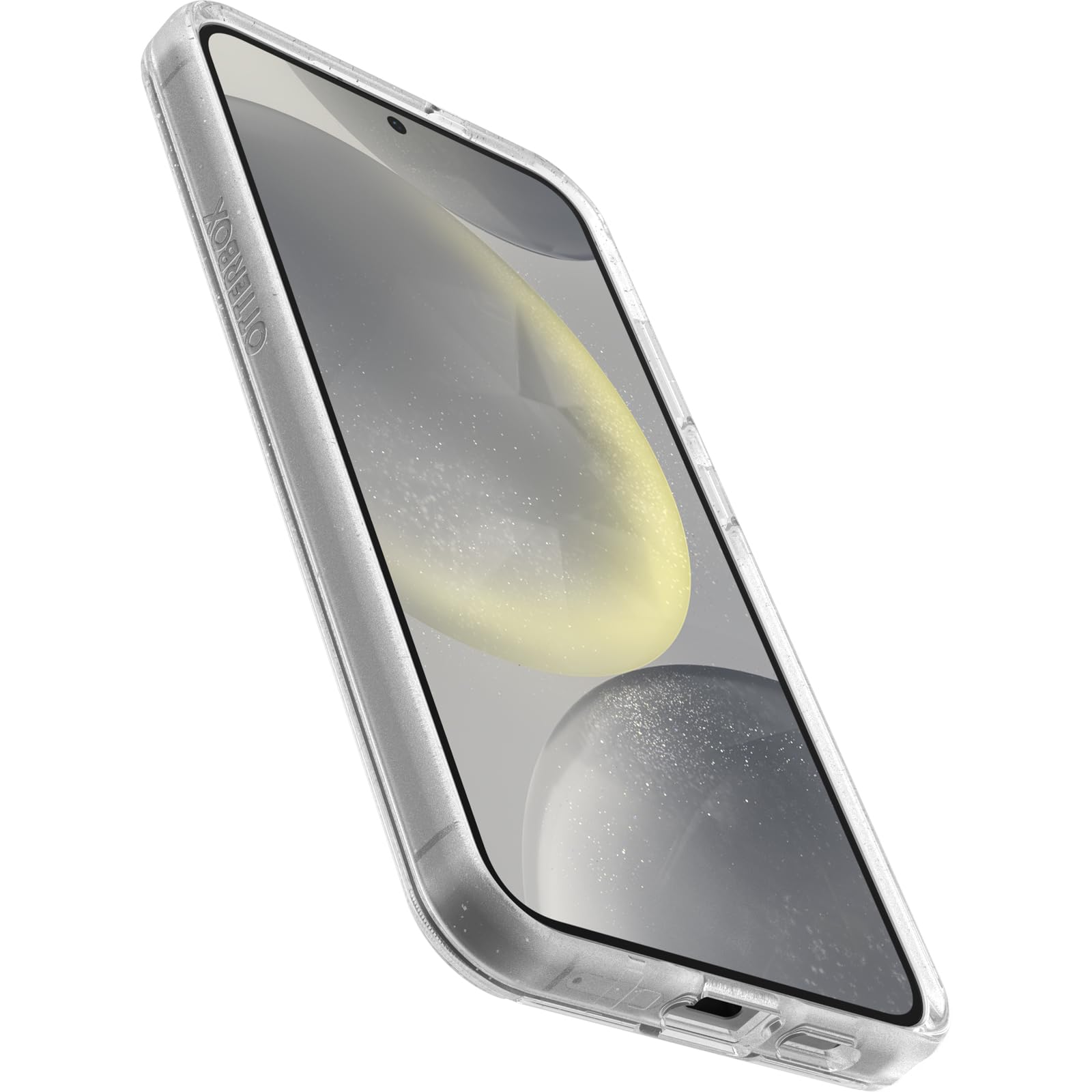 OtterBox Samsung Galaxy S24+ Symmetry Series Clear Case with Glitter - Ultra Slim Protective Cover | Wireless Charging Compatible | Raised Edges for Camera & Screen Protection | Perfect for Everyday Use, Work & Travel