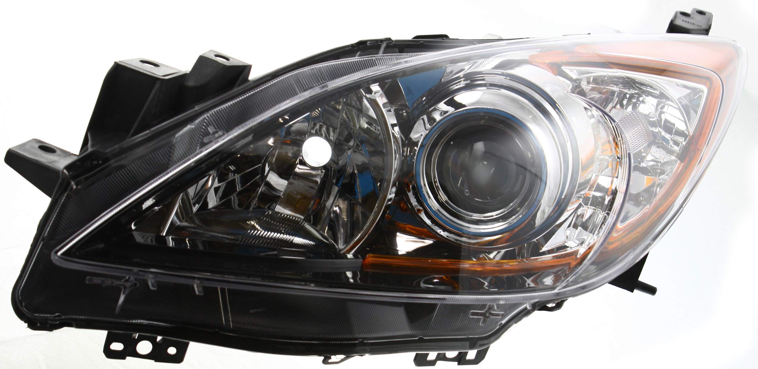 CarLights360: DOT Certified Replacement Headlight Assembly for Mazda 3 2012-2013 (Driver Side) - Compatible with MA2518130 & 5-Speed Trim | Perfect for Night Driving & Vehicle Restoration