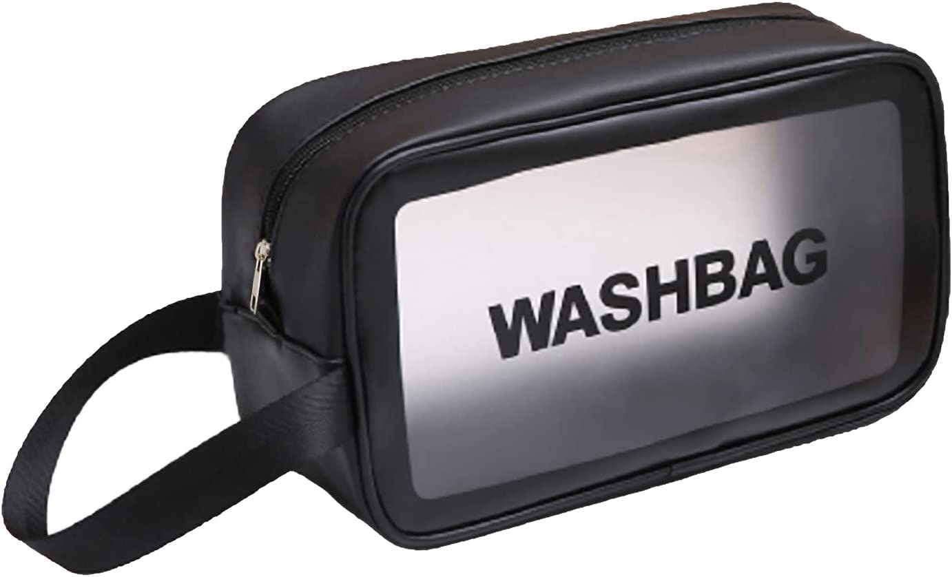 Waterproof Transparent Makeup Bag for Women - Travel Toiletry Cosmetic Organizer, Multi-Color Cosmetic Pouch for Makeup Brushes & Essentials - Perfect for Travel, Gym, and Daily Use