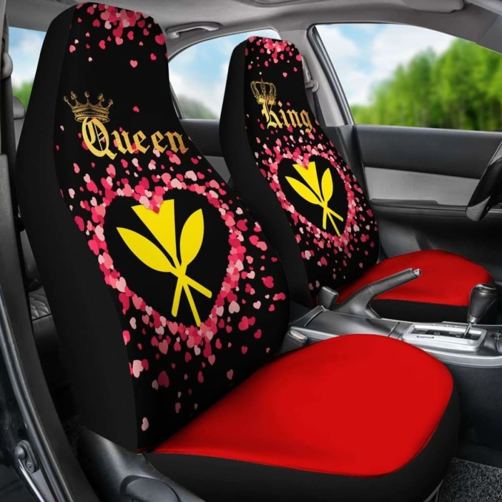 Premium Hawaiian Kanaka Maoli Car Seat Covers - Universal Fit for Couple, King & Queen Size Vehicles - Durable & Stylish Protection for Cars, Trucks & SUVs - Perfect for Road Trips, Daily Commutes & Beach Adventures