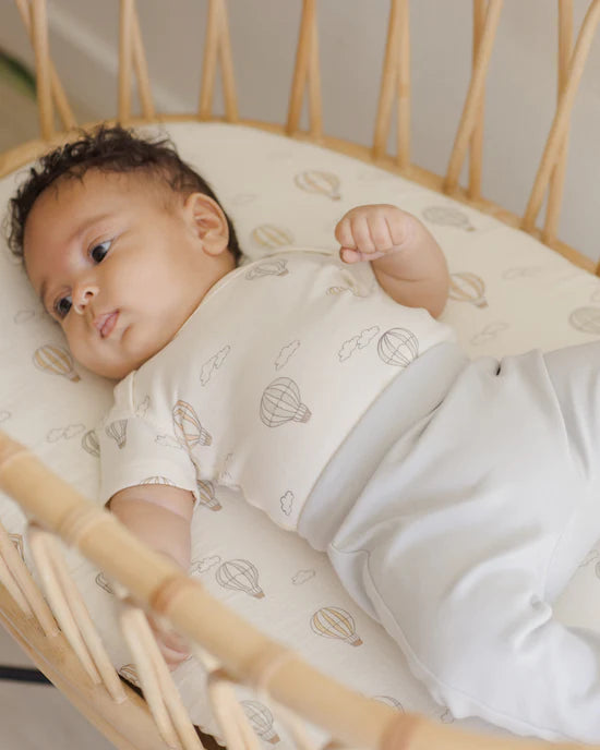 Quincy Mae Baby Pants - Soft & Breathable Sky Blue Cotton Pants for Infants & Toddlers - Perfect for Playtime, Daycare & Casual Outings