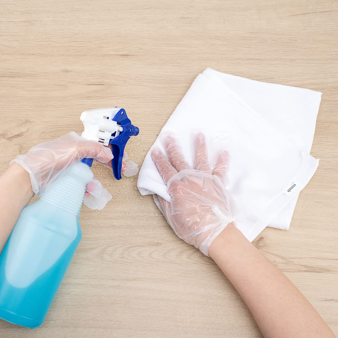 Restaurantware Clean Tek Professional 16x16 Inch Microfiber Cleaning Cloths - 100 Pack Lint-Free, Highly Absorbent & Non-Abrasive White Towels for Kitchen, Restaurant, and Household Use - Reusable Multi-Purpose Cleaning Rags