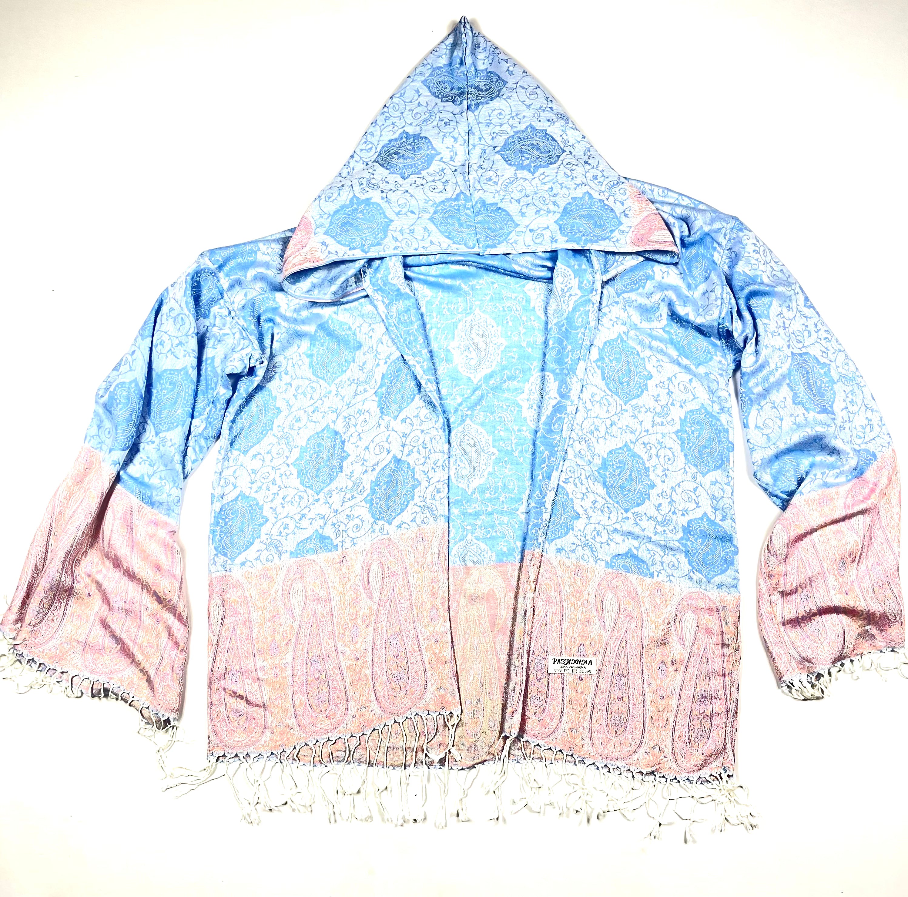 PASH ROBE Blue Clouds - Soft & Cozy Women's Bathrobe for Spa, Lounge & Home Relaxation