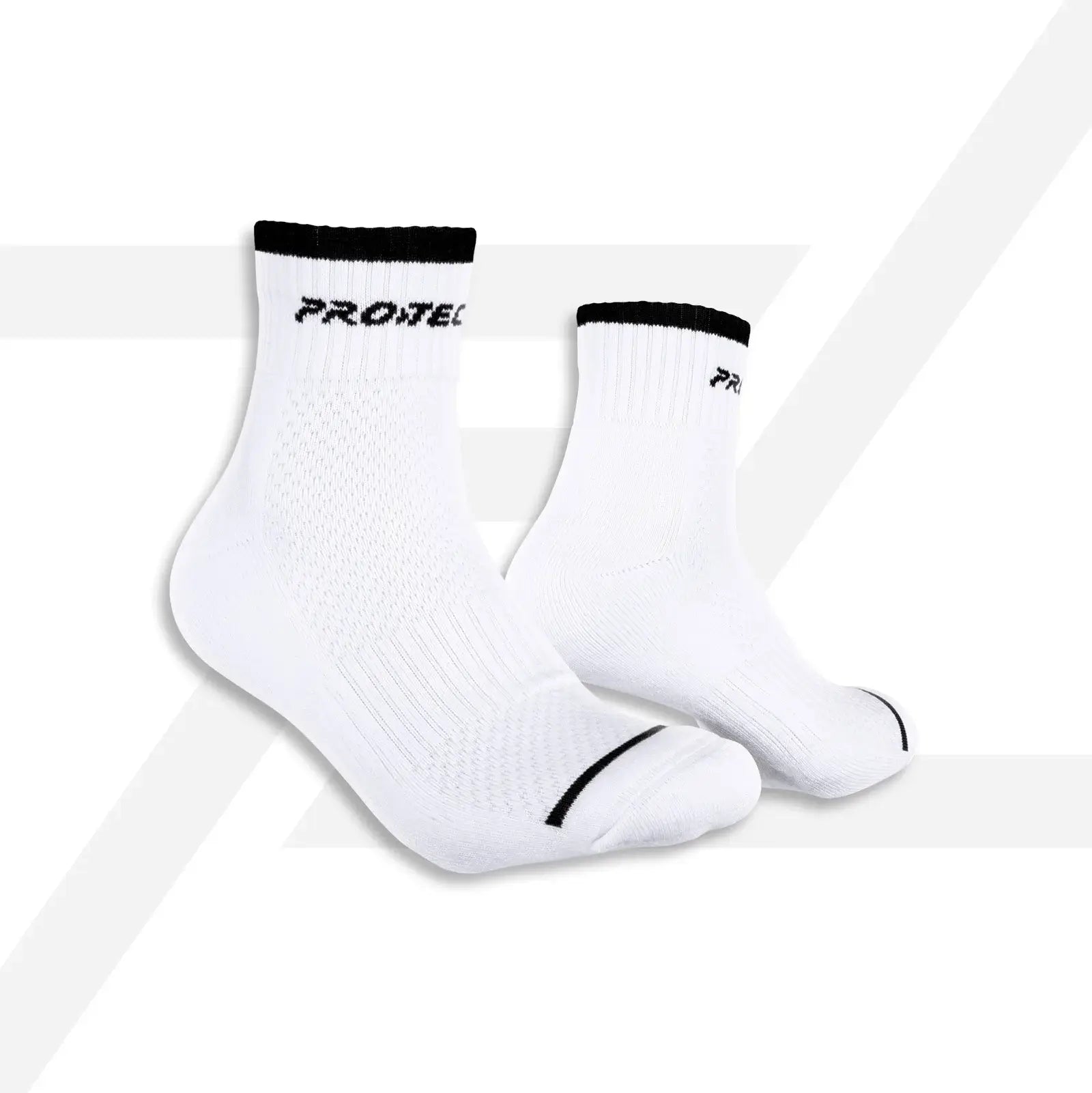 PROTECH Cotton Quarter Sport Socks QS1002 - Breathable Athletic Socks for Running, Gym & Outdoor Activities - Comfortable Cushioned Socks for Men & Women