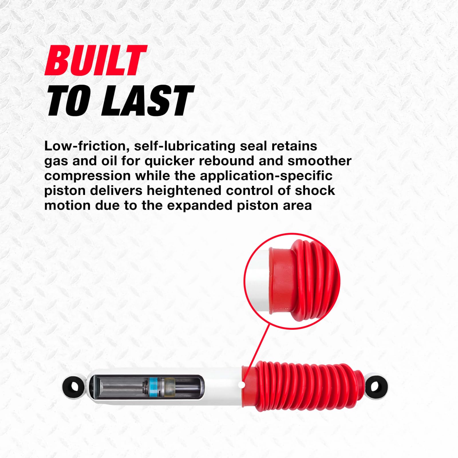 Rancho RS5000X Gas Shocks Set for 2013-2014 Dodge Ram 3500 4WD RWD - Heavy Duty Suspension Upgrade for Off-Roading, Towing & Improved Ride Comfort