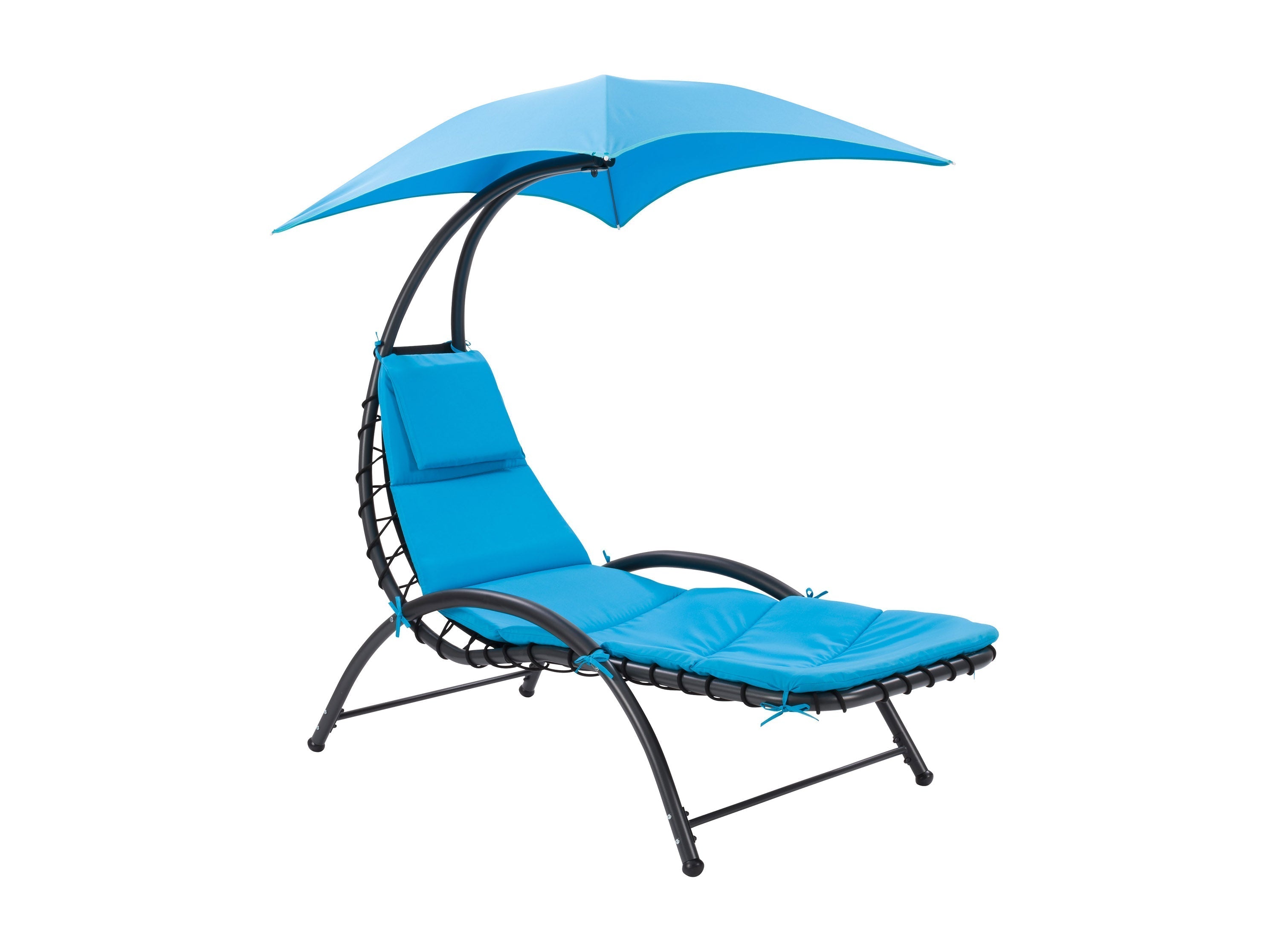 Premium Outdoor Lounge Chair with Adjustable Canopy - Perfect for Patio, Poolside, and Beach Relaxation