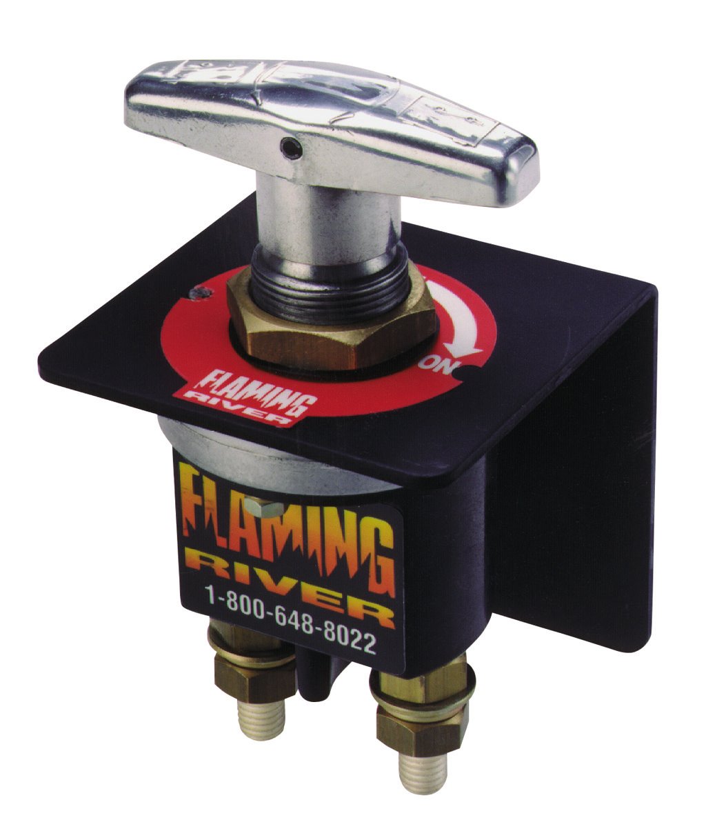 Flaming River FR1003 Heavy Duty Battery Disconnect Switch - High Amp Kill Switch for Car, Boat, RV & Off-Road Vehicles | Perfect for Emergency Power Cutoff & Vehicle Security