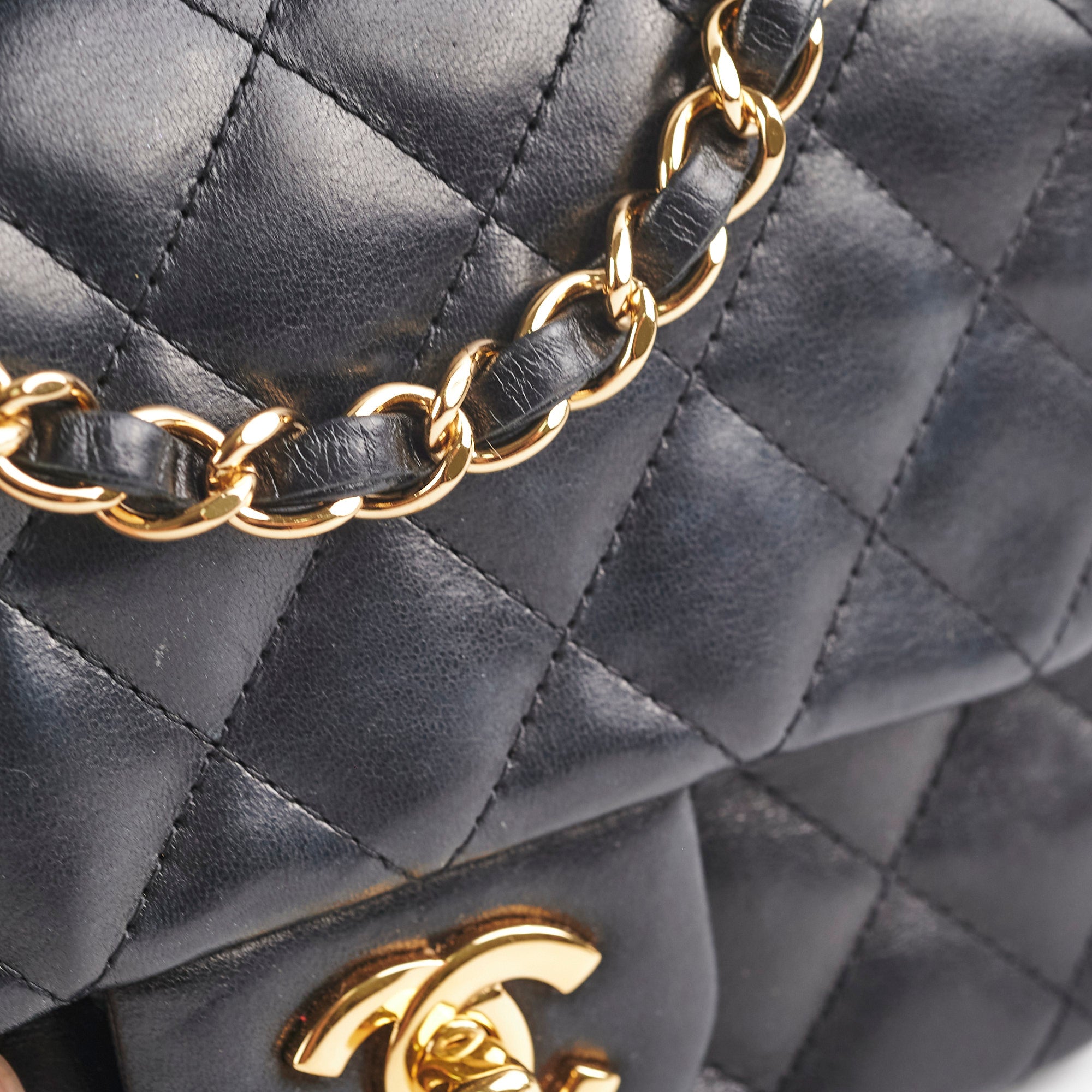 Chanel Mini Square Flap Bag Black Caviar Leather with Gold Hardware - Luxury Crossbody Purse for Women, Perfect for Date Night & Evening Events
