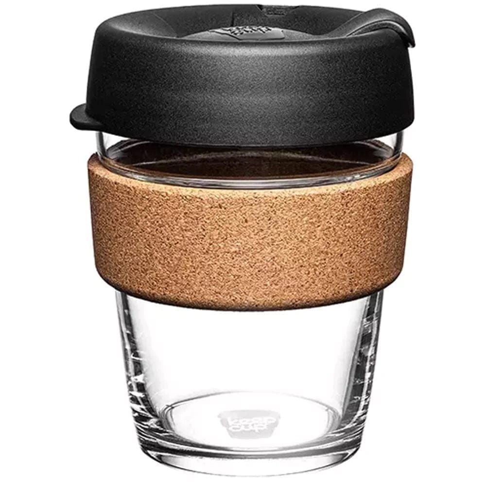 KeepCup Brew Cork 12oz Reusable Coffee Cup - Eco-Friendly Travel Mug for Hot & Cold Drinks - Perfect for Office, Commuting & Outdoor Adventures