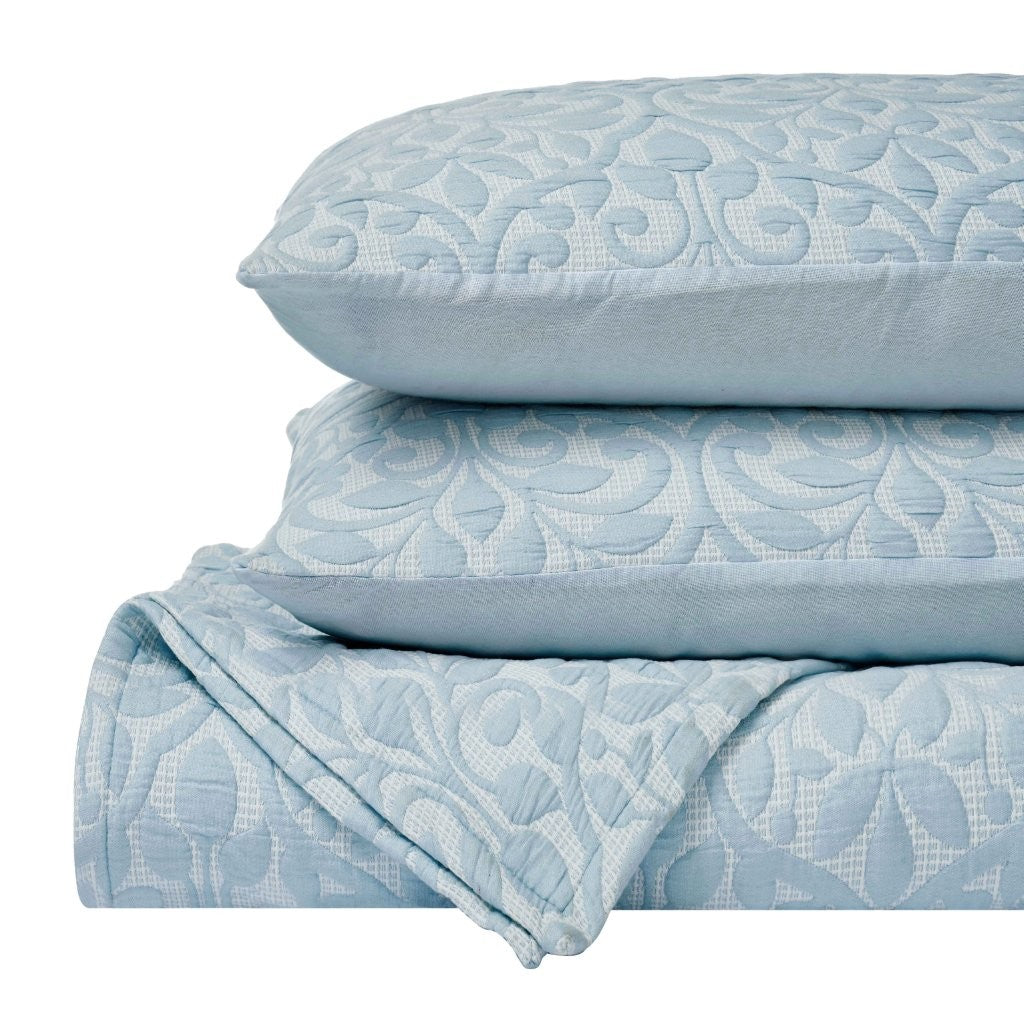 Premium Vineyard Cotton Blend Medium Weight Matelasse Woven Coverlet - Soft Bedspread for All Seasons | Perfect for Guest Rooms, Master Bedrooms & Cozy Home Decor