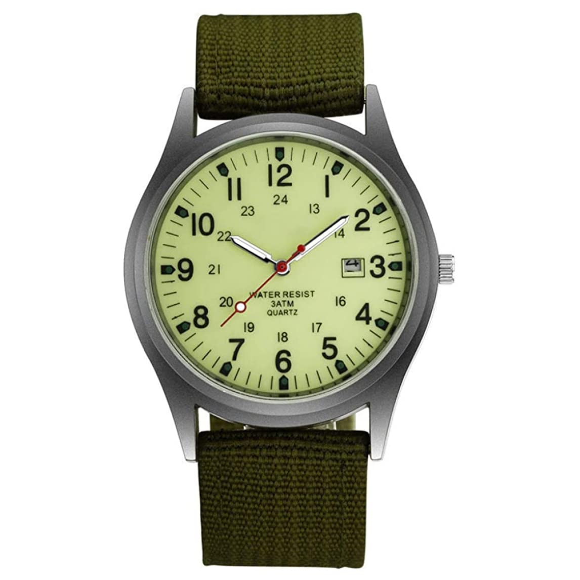 Obelunrp Men's Watches - Waterproof Luminous Army Sport Watch with Calendar, Casual & Fashion Quartz Watch for Men - Perfect for Outdoor Adventures, Work & Everyday Wear
