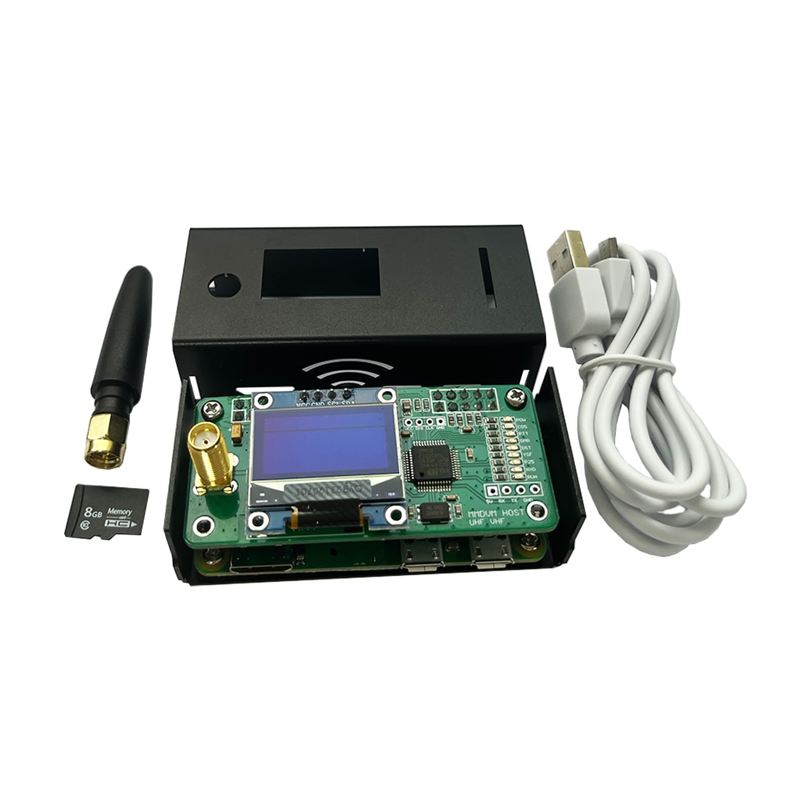 Upgraded MMDVM Hotspot Digital Voice Modem with OLED Display & WiFi - Supports P25, DMR, YSF - Compatible with Raspberry Pi Zero - Perfect for Amateur Radio, Emergency Communication & Digital Voice Networks