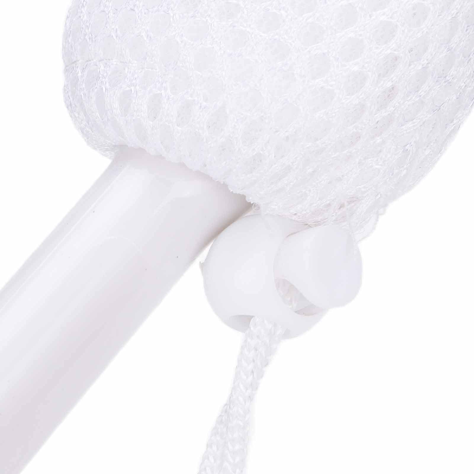 Exfoliating Shower Brush with Long Curved Handle - Soft Sponge Body Scrubber for Deep Cleaning & Skin Renewal - Back Scrub Brush for Men & Women - Perfect for Hard-to-Reach Areas & Spa-Like Bath Experience