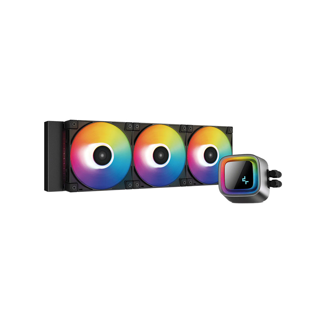 Deepcool LS720 Premium 360mm RGB Liquid CPU Cooler - High Performance AIO Cooling for Gaming PCs & Workstations - Perfect for Overclocking & Silent Operation