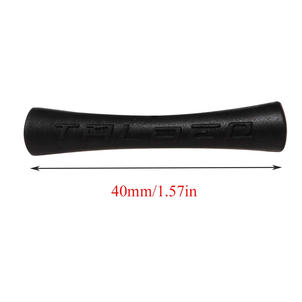 2pcs Bike Frame Protector Rubber Sleeves - Cycling Tube Guards for Mountain & Road Bikes - Durable Black Bike Accessories for Scratch Protection & Cable Management - Perfect for Commuting, Trail Riding & Bike Maintenance