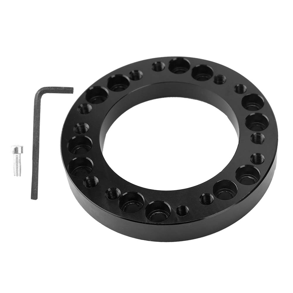 Universal 12.5mm Car Steering Wheel Hub Spacer Adapter Kit - Racing Wheel Spacer Pad for Enhanced Driving Comfort & Performance (Perfect for Track Days & Custom Steering Wheel Installations)