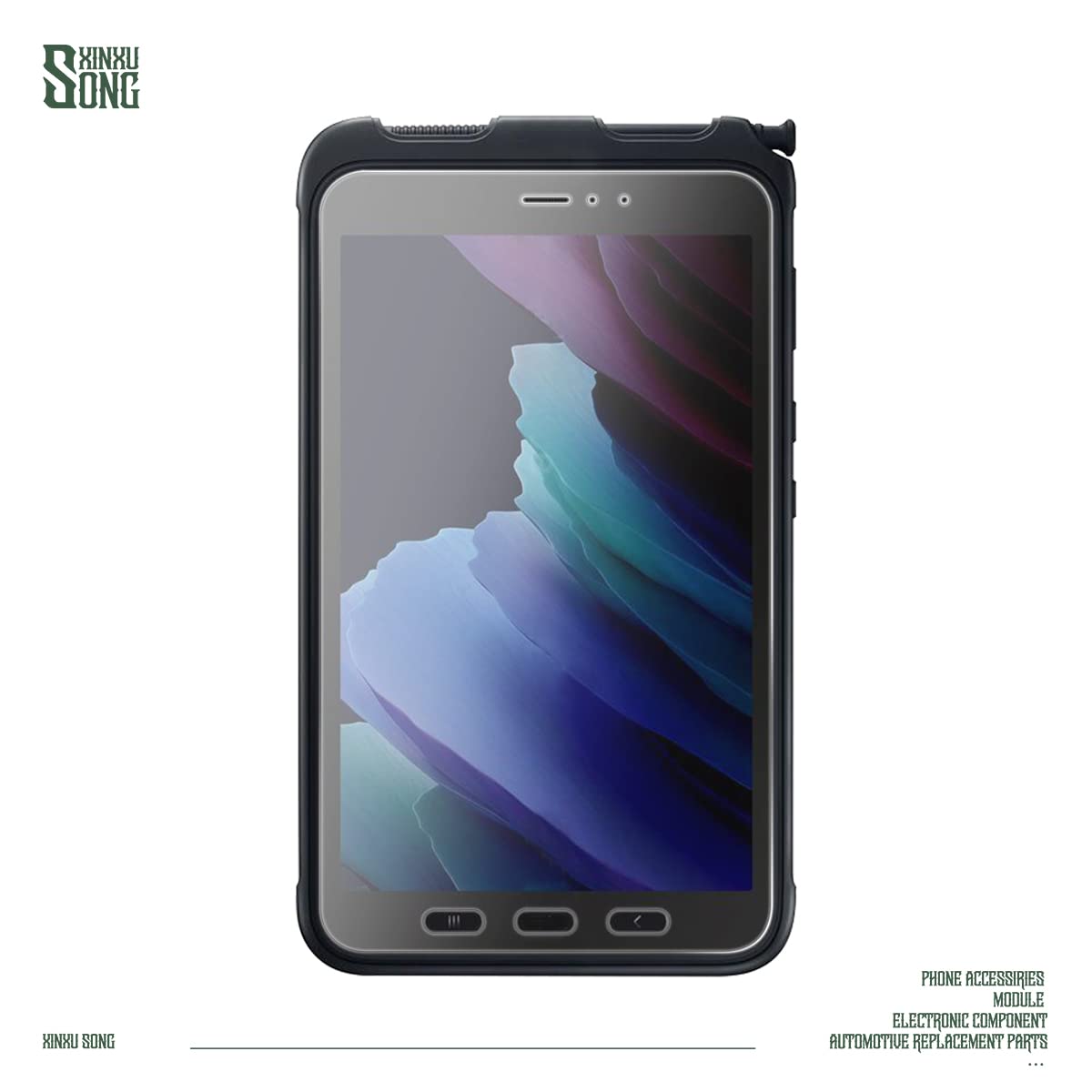 3-Pack Galaxy Tab Active 3 Screen Protector - 9H Tempered Glass for T570/T575 - Anti-Scratch Protection for Work & Outdoor Use