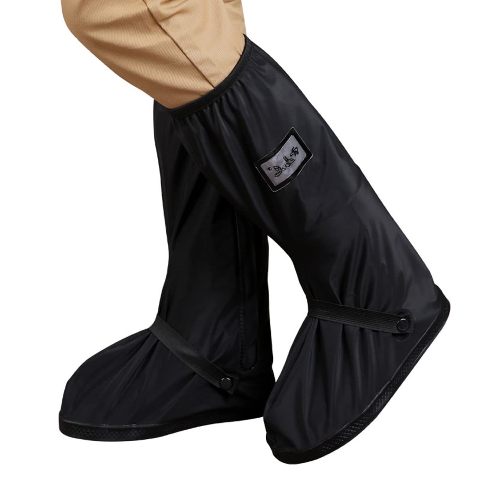 IKAXIYO Waterproof High Shoe Covers - Anti-Slip Outdoor Boots for Hiking, Riding, Rain & Snow - Perfect for Cycling, Motorcycling, and Winter Sports