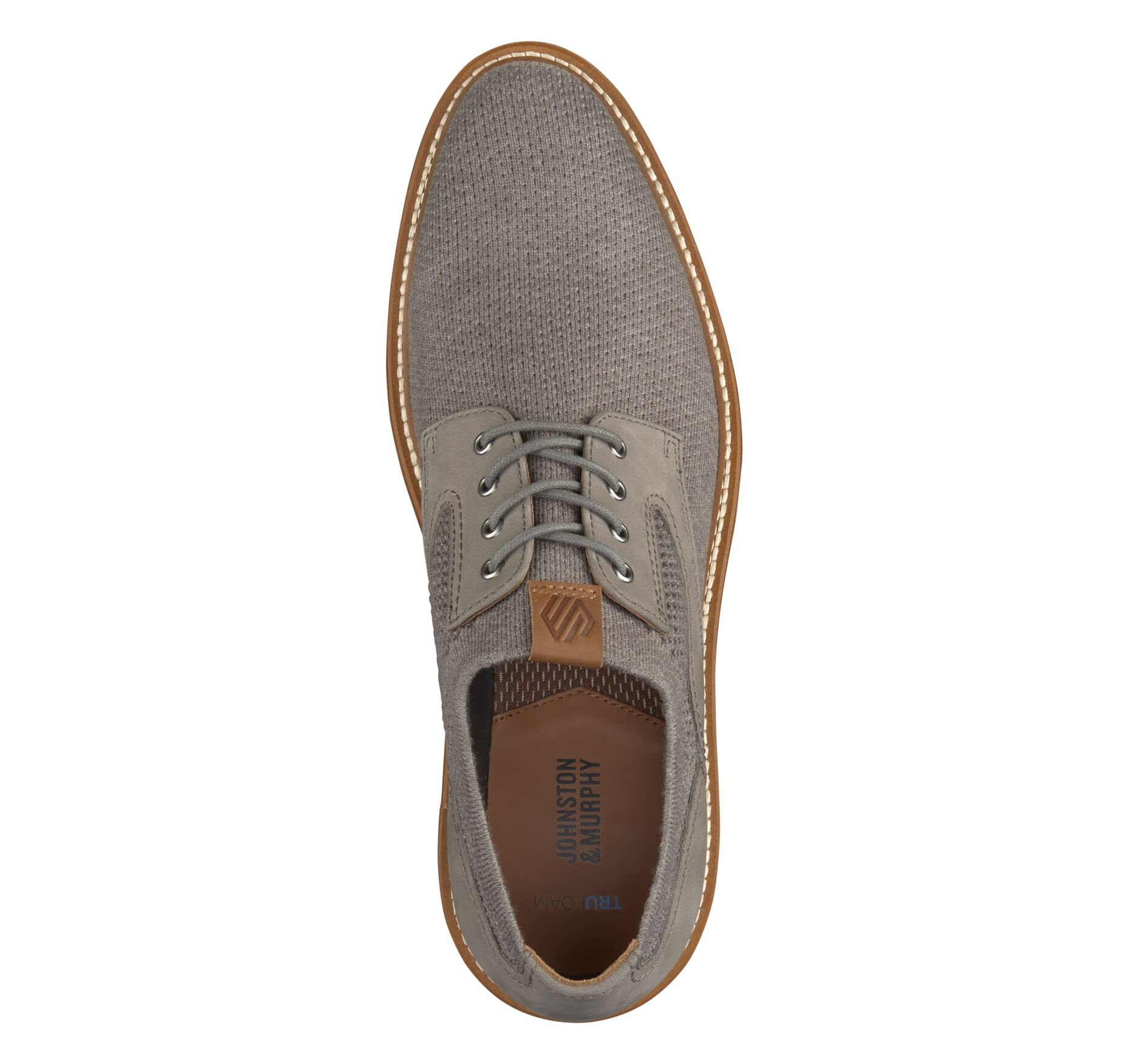 Johnston & Murphy Men’s Upton Knit Plain Toe Walking Shoes - Breathable Casual Sneakers with TRUFOAM & Rubber Sole for Comfort | Perfect for Office, Travel & Daily Wear
