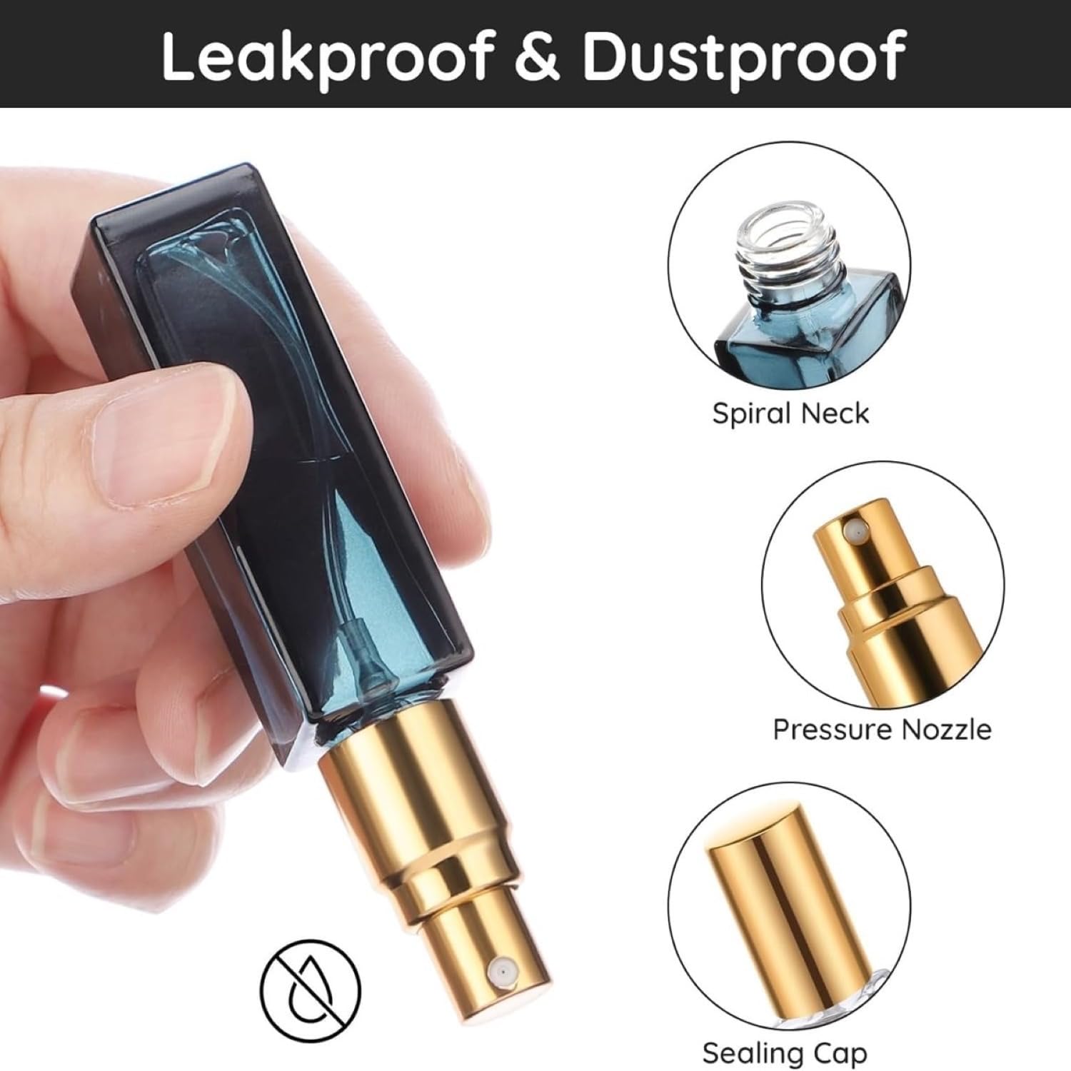 Premium Men's Cologne Decant Set (8 x 9ml) - Luxury Designer Fragrance Travel Kit - Refillable Eau De Toilette & Parfum for Men - Perfect Gift for Business Travel, Date Night & Special Occasions