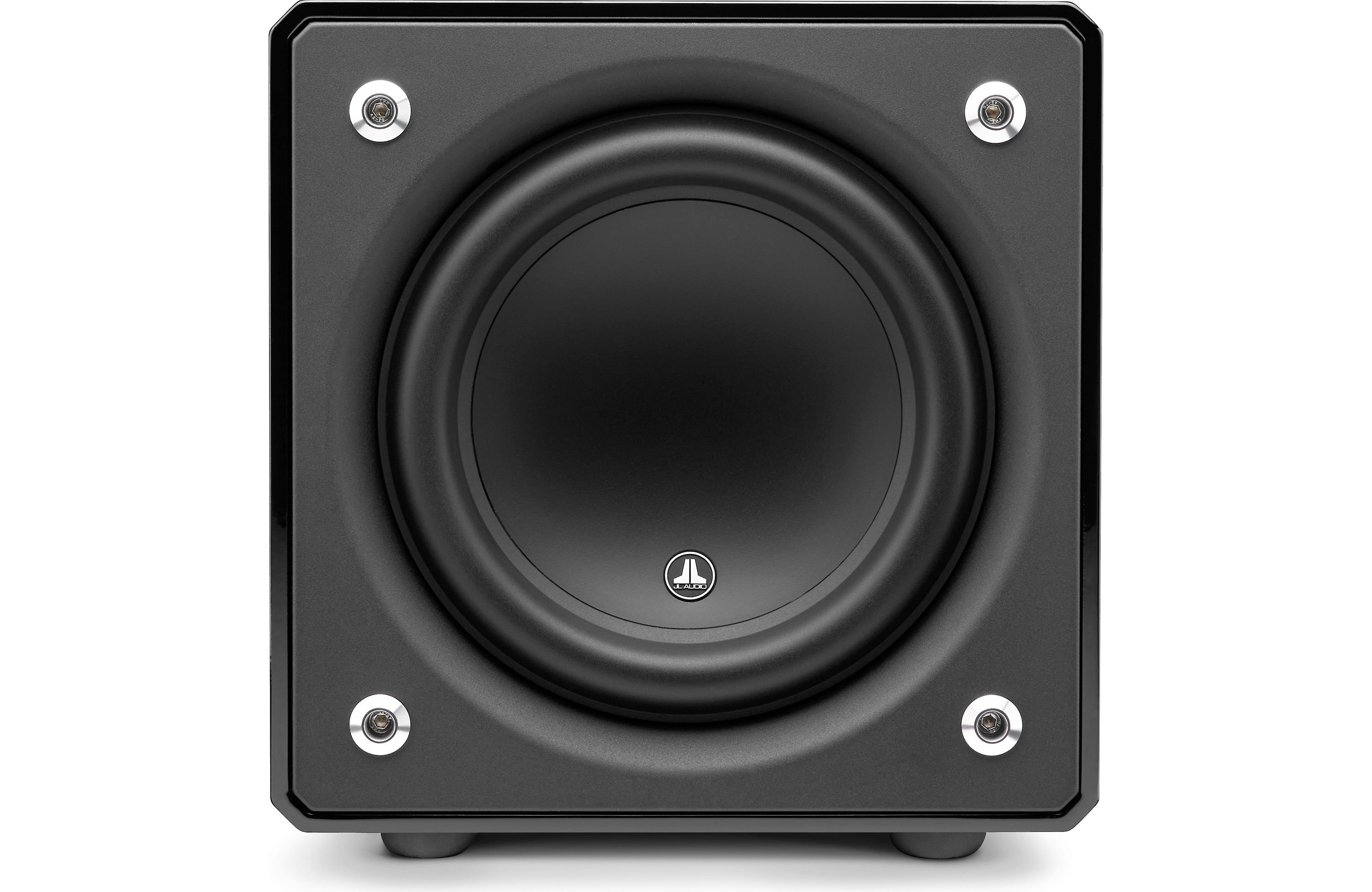 JL Audio E-SUB 110 Gloss 10-Inch 400W Powered Subwoofer - Premium Home Theater & Car Audio Bass System for Music & Movies