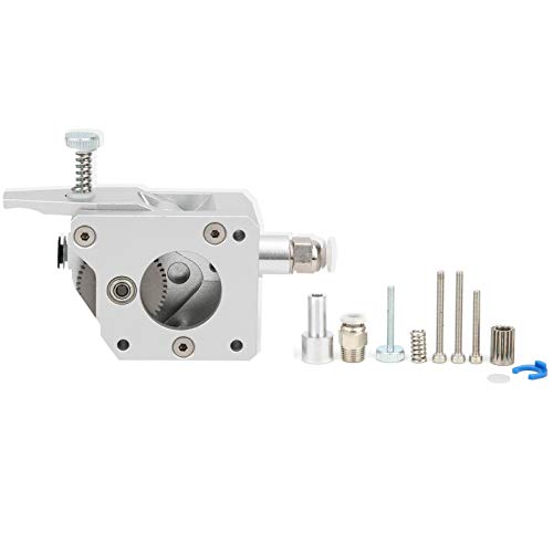 Dual Gear Extruder for 3D Printer - 1.75mm Hardened Steel Left-Hand Extruder Upgrade | Perfect for High-Precision Printing, DIY Projects & Makerbot Creations