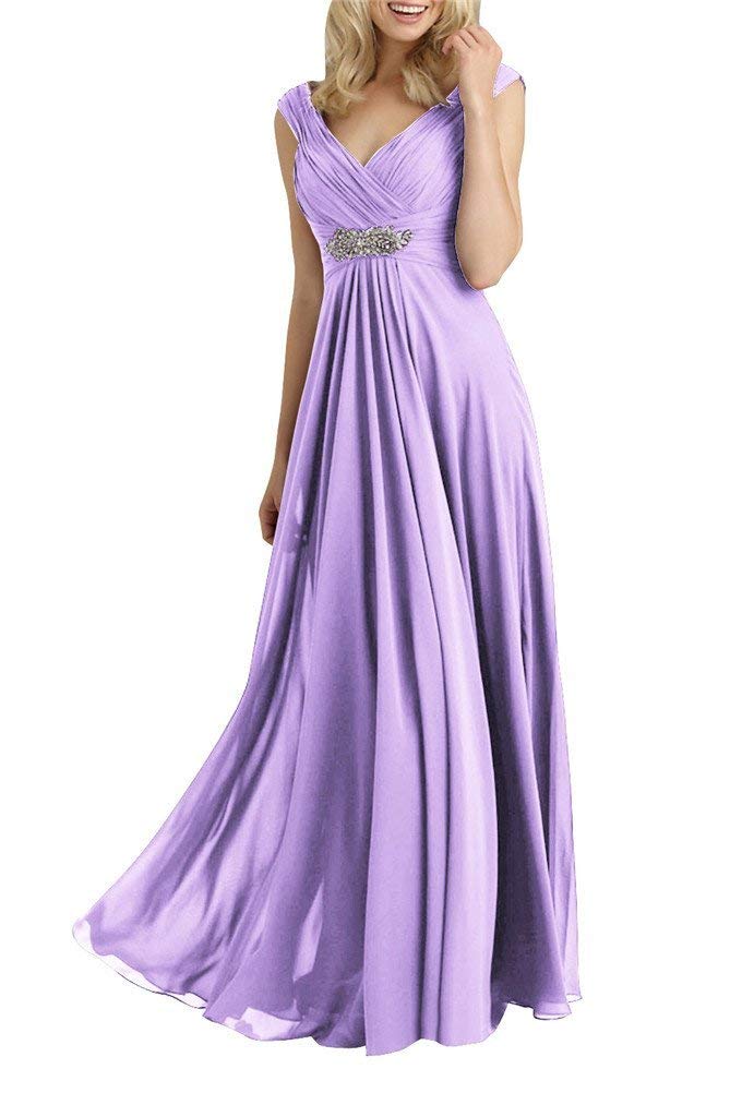 Elegant Mother of The Bride Dresses - Long Formal Evening Gowns with V-Neck for Weddings & Special Occasions | Perfect for Bridesmaids, Receptions & Black Tie Events