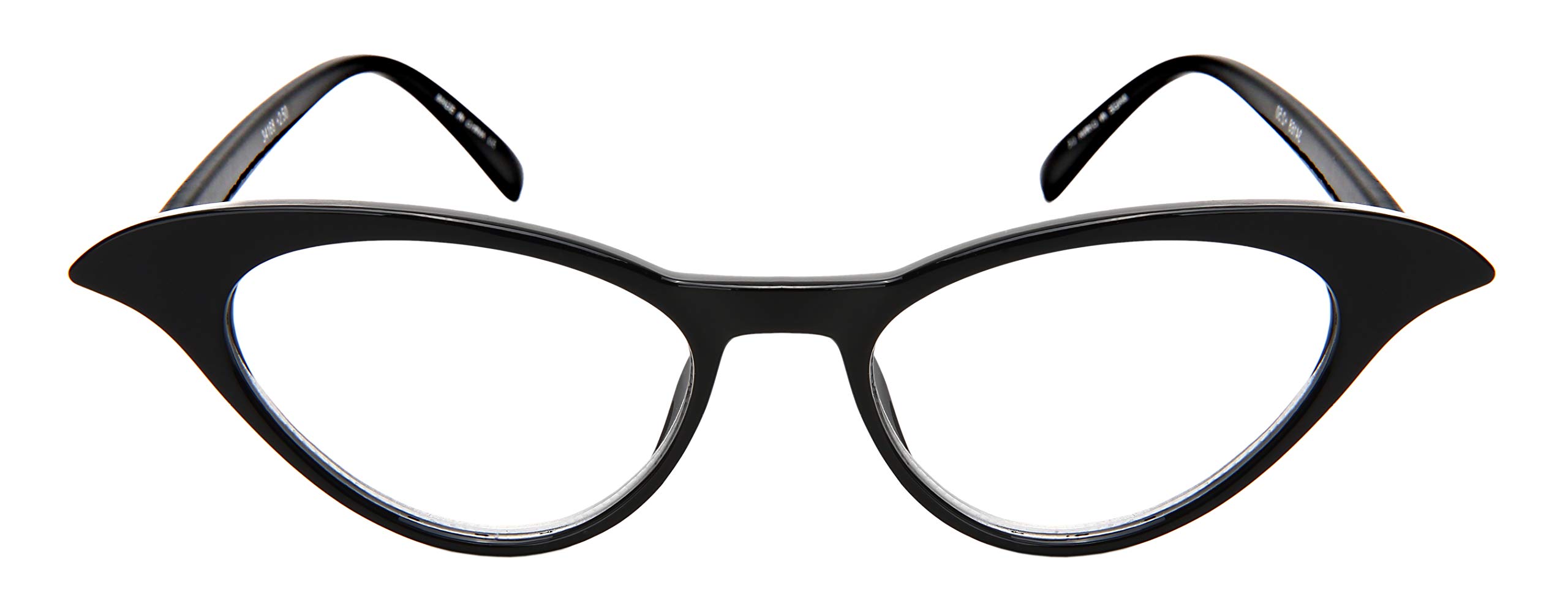 Vintage 50s Cat Eye Reading Glasses for Women - Retro Style Eyewear with Clear Lens (34168-150-5) | Perfect for Reading, Book Clubs & Vintage Fashion Outfits