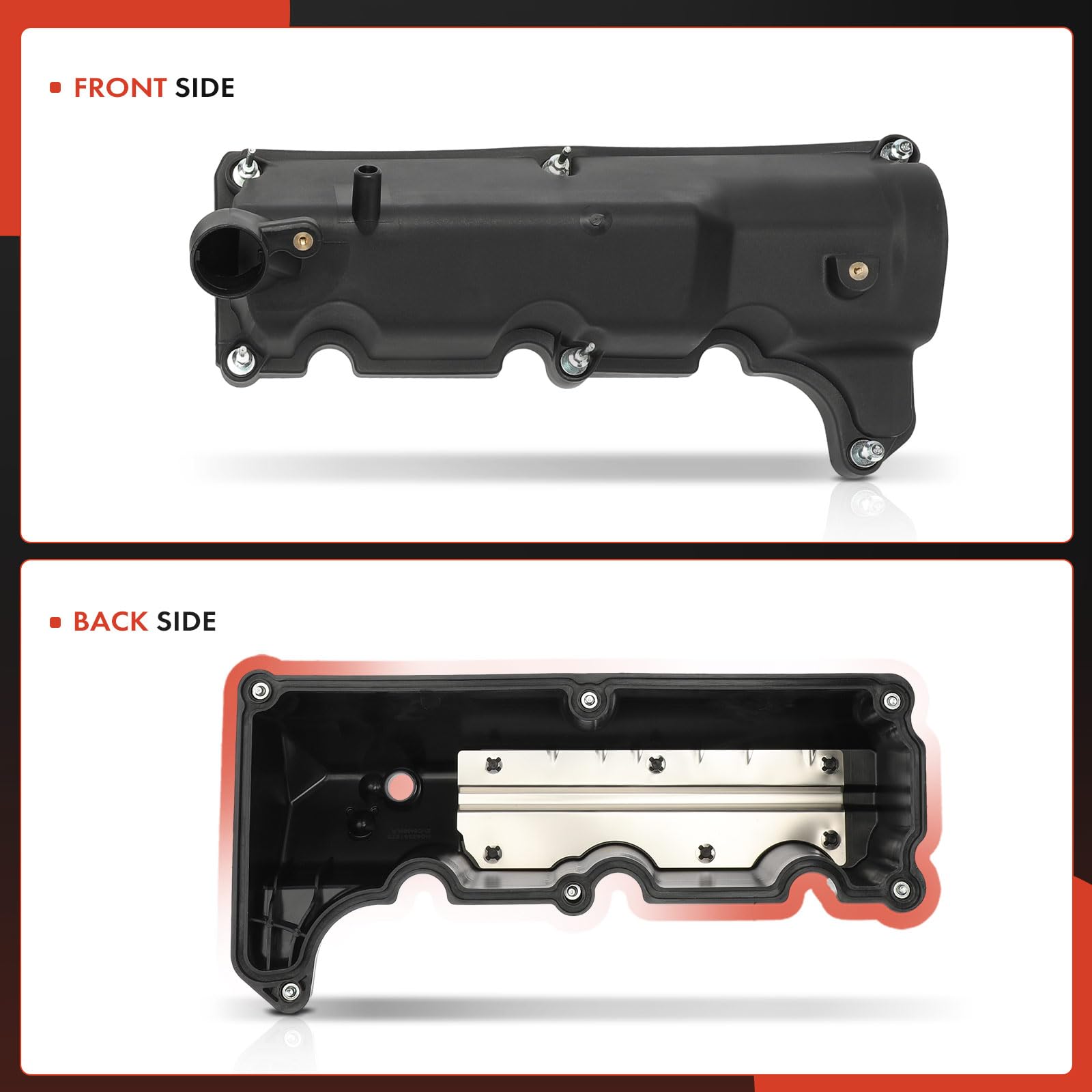 Premium Left & Right Engine Valve Cover with Gasket & Bolts - Compatible with Ford Explorer 2002-2003, Explorer Sport/Sport Trac/Ranger 2001-2003 & Mercury Mountaineer 2002-2003 (4.0L V6) - Durable Replacement Part for Engine Repair & Maintenance