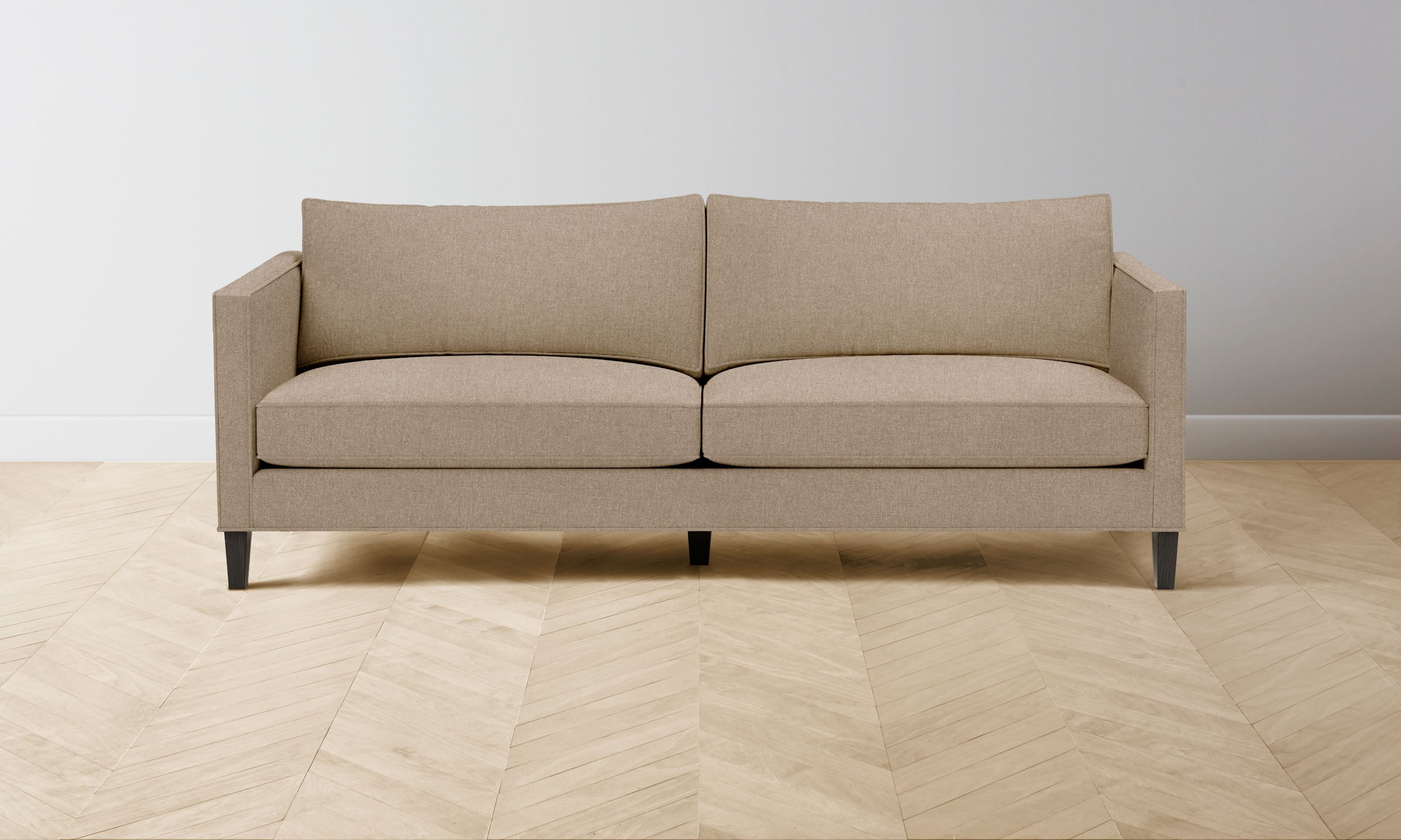 Premium Crosby Sofa - Italian Brushed Wool Upholstery, Modern Luxury Living Room Furniture for Home & Office Comfort