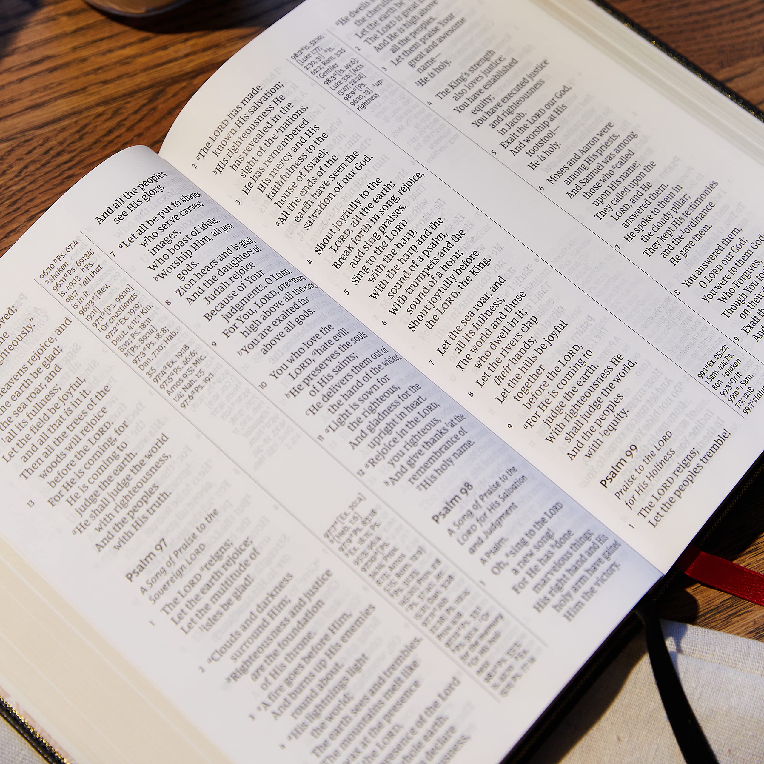 NKJV Holy Bible Giant Print Leathersoft - Red Letter for Easy Reading & Study