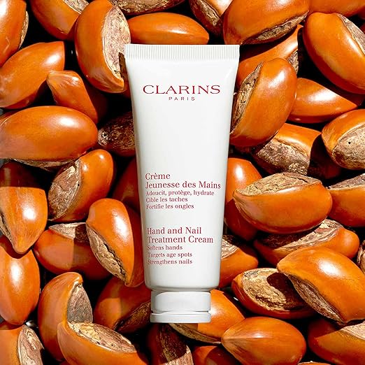 Clarins Hand & Nail Treatment Cream 100ml - Moisturizing & Nourishing for Dry Hands & Cuticles - Perfect for Daily Skincare Routine & Winter Care