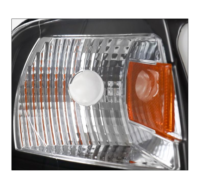LED Black Projector Headlights with 6