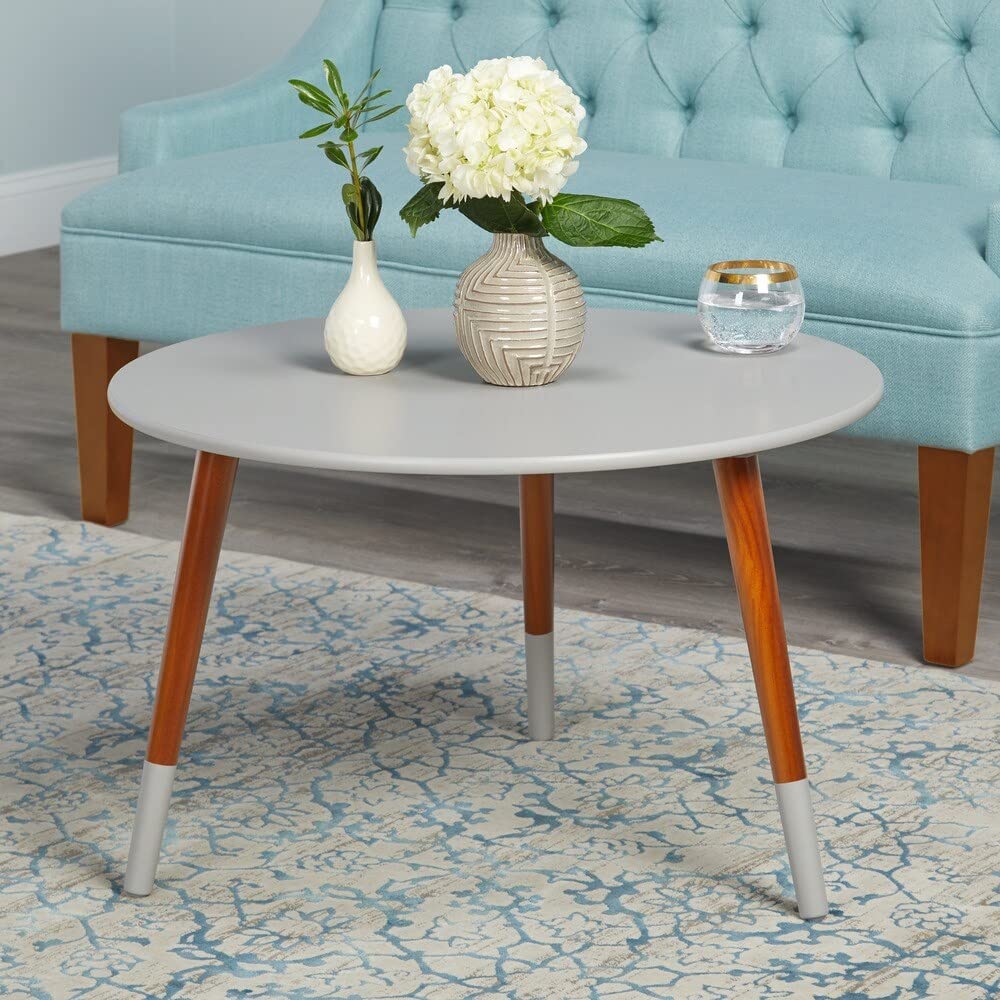 Simple Living Julia Coffee Table Grey - Modern & Stylish Living Room Furniture for Small Spaces | Perfect for Home Decor, Apartments & Cozy Gatherings