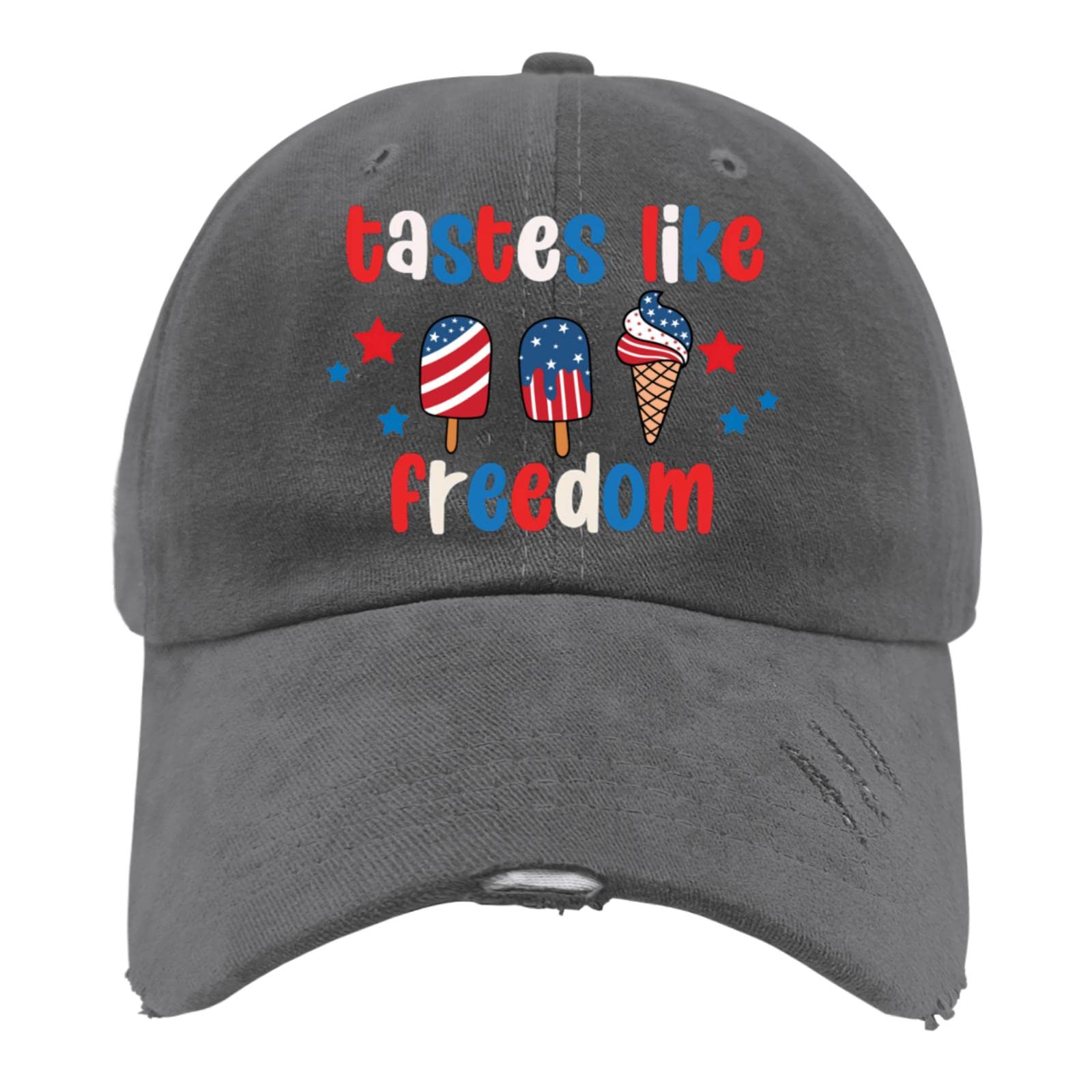 Aumgo Adjustable Baseball Cap for Men & Women - Patriotic 4th of July Hat with Freedom Design | Perfect for Outdoor Sports, Casual Wear & Independence Day Celebrations