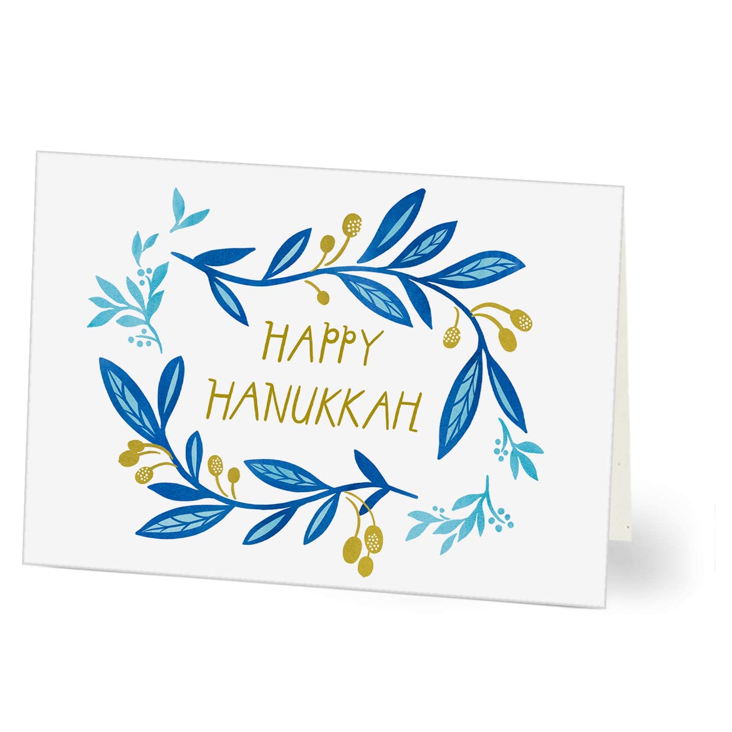 Hallmark Business Hanukkah Greeting Cards - Blue Vines Design - Pack of 100 Cards for Office, Corporate Gifts & Holiday Wishes