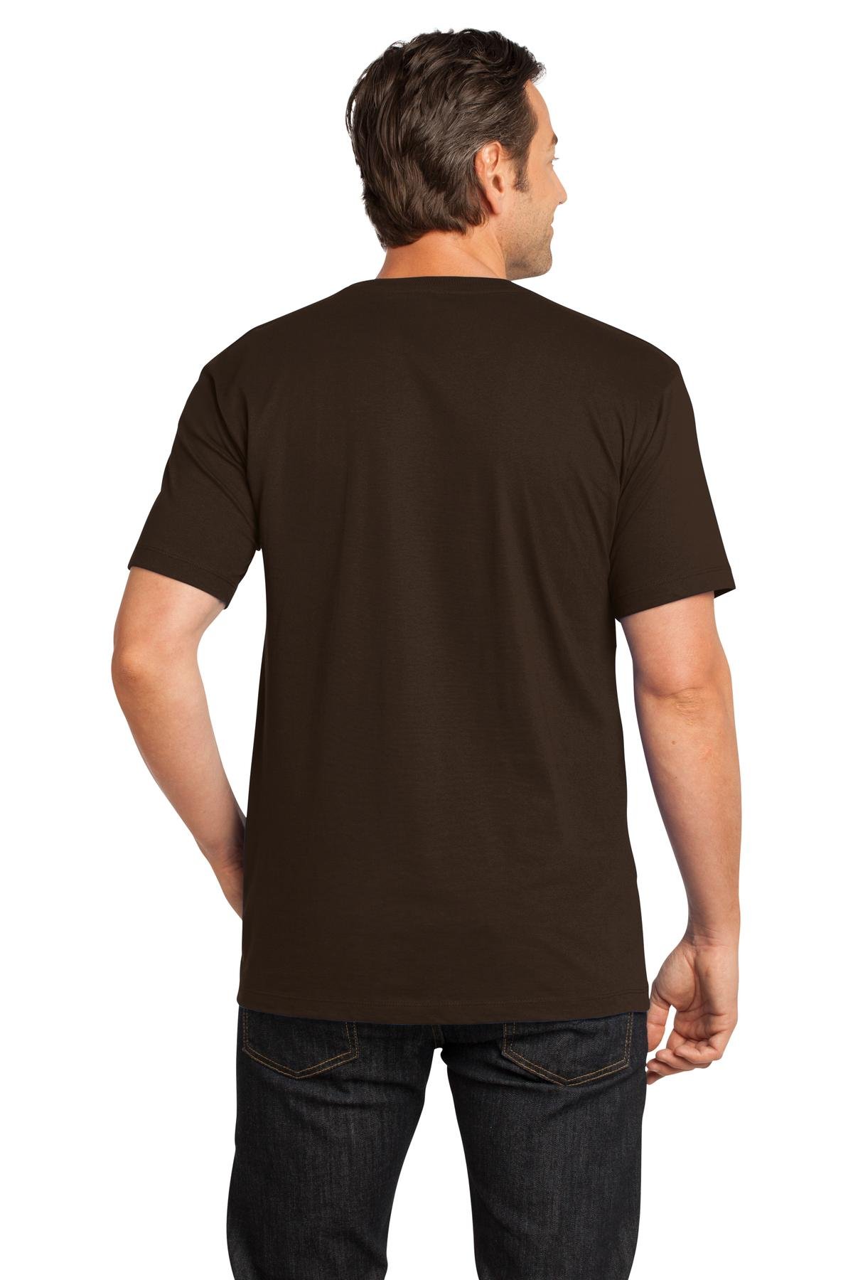 District Made Men's Perfect Weight Crew Tee DT104 - Soft Cotton Blend Short Sleeve Shirt for Casual Wear, Gym & Everyday Comfort