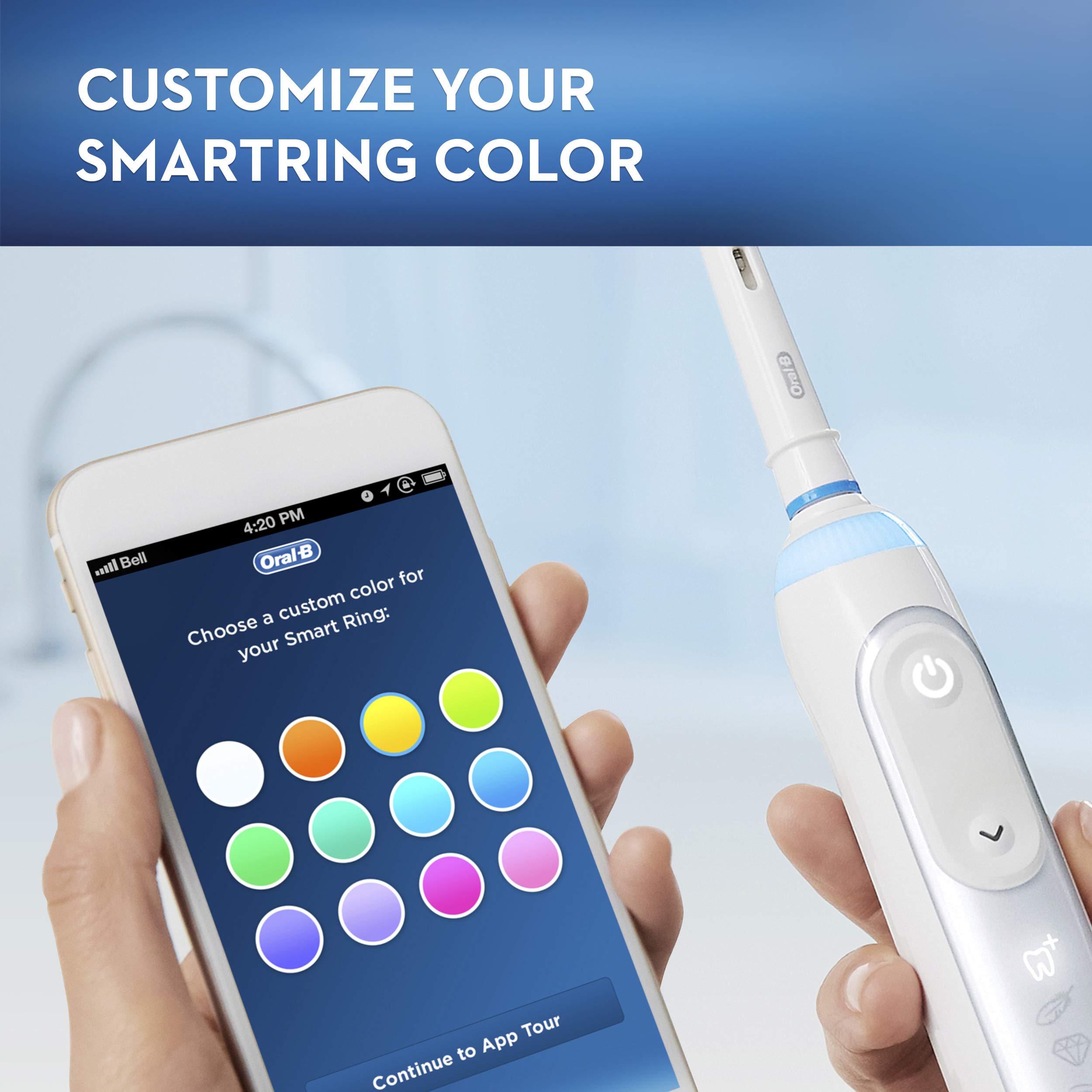 Oral-B GENIUS X Electric Toothbrush with 3 Replacement Brush Heads & Travel Case - Advanced AI Toothbrush for Professional Cleaning, White (Packaging May Vary) - Perfect for Home Use, Travel & Daily Oral Care Routine