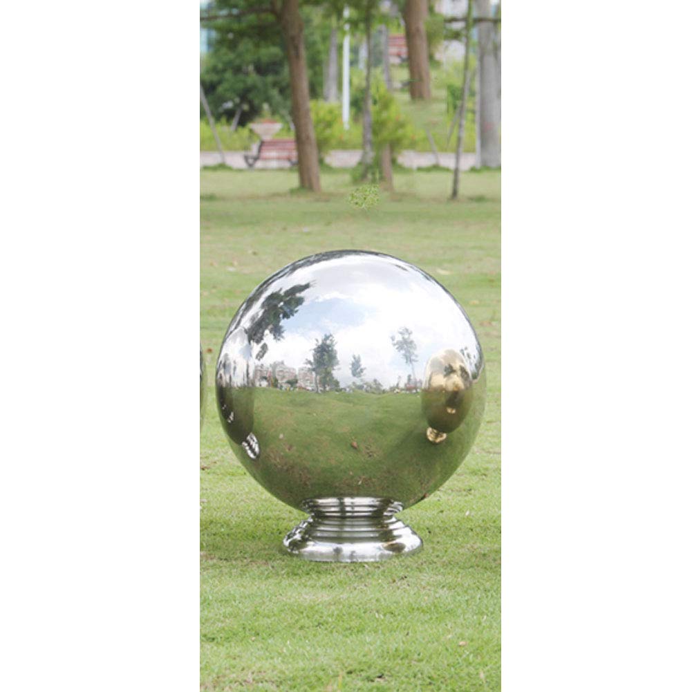 Sturdy Metal Garden Gazing Ball Stand - Silver Stainless Steel Globe Holder for Outdoor Decor, Yard & Patio | Perfect for Garden Ornaments, Lawn Decorations & Landscape Accents