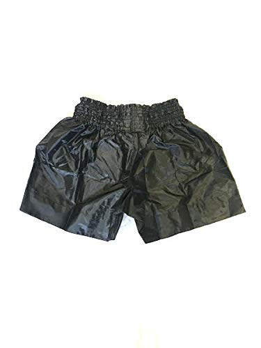 Muay Thai Boxing Shorts for Men & Women - Black & Yellow Kickboxing Shorts for MMA, Grappling, Fitness Training & Martial Arts | Perfect for Gym, Sparring & Competition