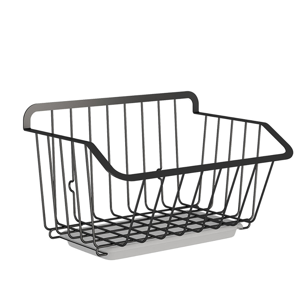 Milo Wire Kitchen Storage Basket Set of 2 - Rustproof Metal Organizer for Pantry, Countertop, or Cabinet - Perfect for Fruits, Vegetables, and Kitchen Utensils