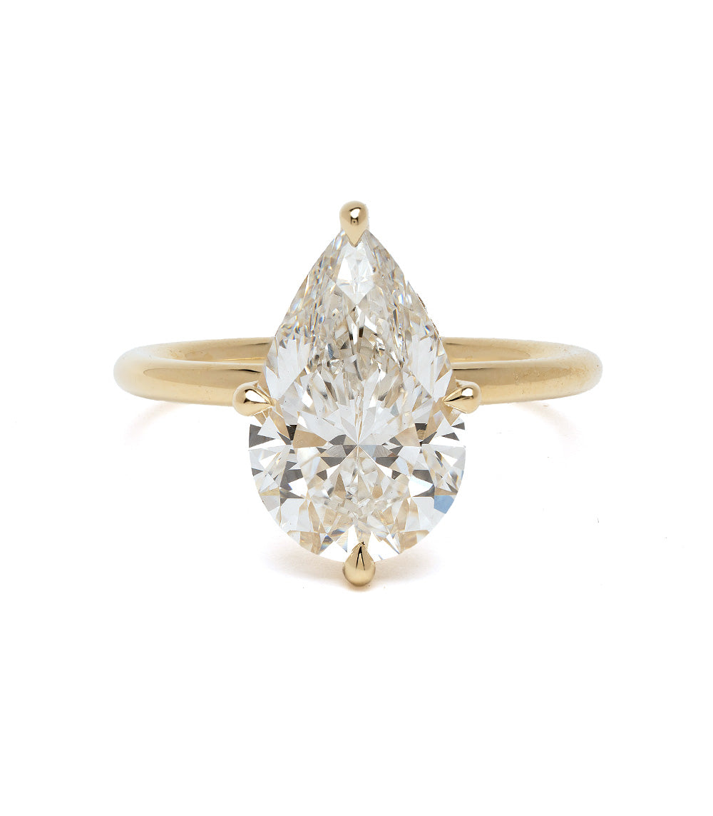 Lab Grown Diamond Engagement Ring for Women - 1 Carat Round Cut Solitaire Ring in 14K White Gold - Perfect for Proposals, Anniversaries & Bridal Jewelry