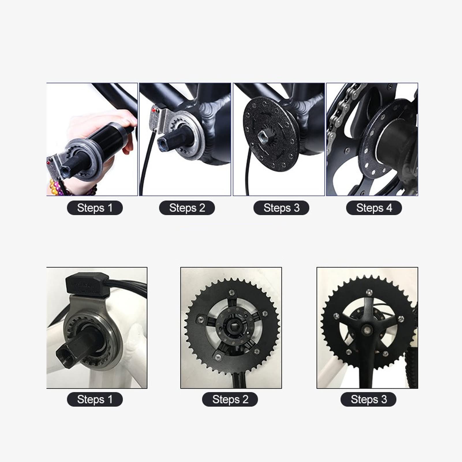 High Sensitivity 12 Magnets Right Dual Hall Sensor Electric Bike Pedal Assist Sensor - Perfect for E-Bike Conversion Kits & DIY Electric Bicycle Upgrades