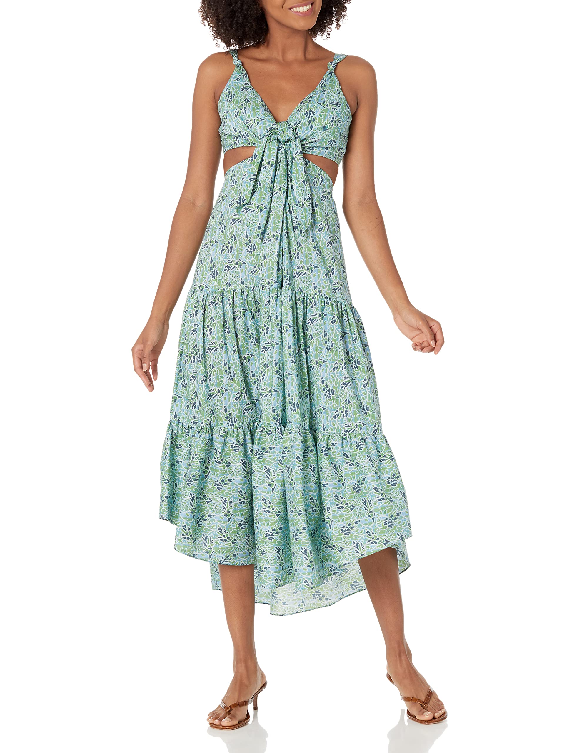 Cinq à Sept Women's Davian Dress - Elegant Floral Midi Dress for Parties, Weddings & Special Occasions